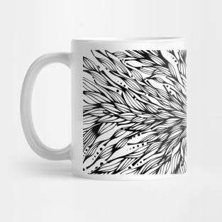 Beautiful floral hand drawn illustration Mug